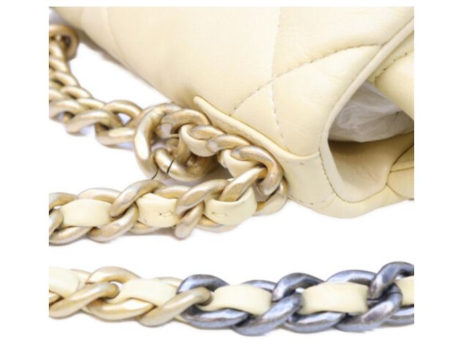 Chanel 19 Small Chain Schultertasche Gelb - Ansicht 9