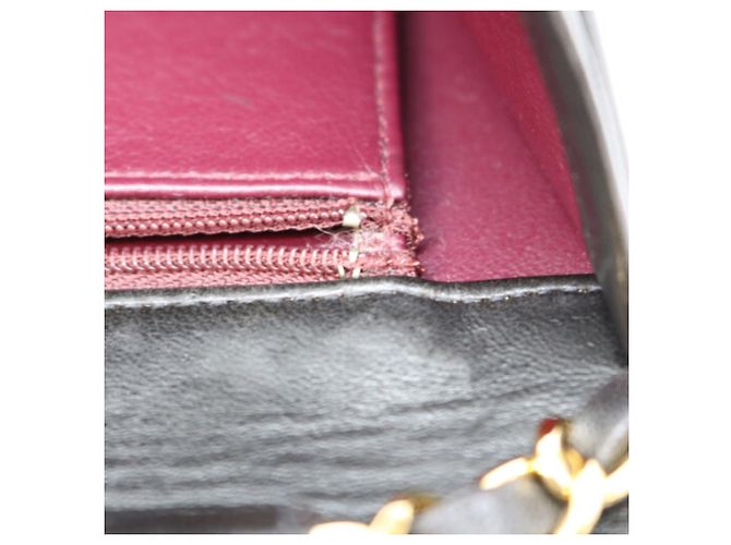 Timeless Borsa a tracolla Chanel Black Lambskin Full Flap Nero - vista 13