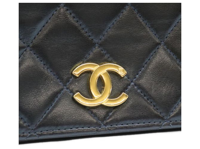Timeless Borsa a tracolla Chanel Black Lambskin Full Flap Nero - vista 6