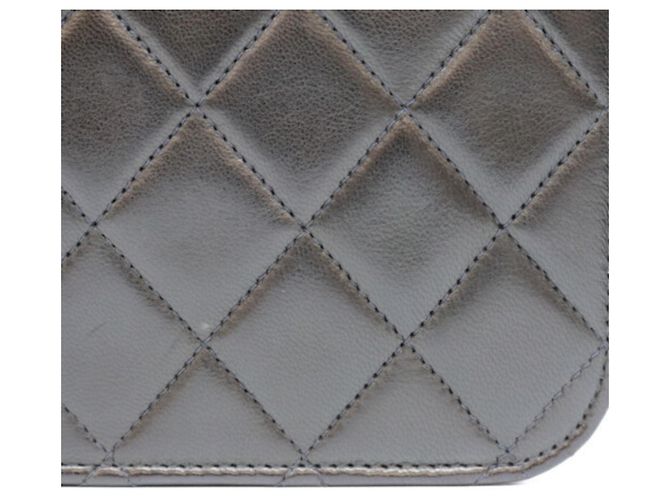 Timeless Borsa a tracolla Chanel Black Lambskin Full Flap Nero - vista 8