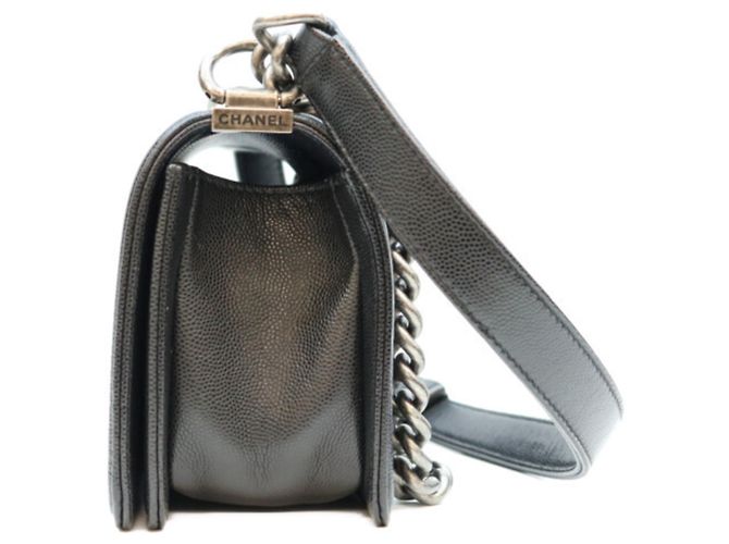 Chanel A67085 Caviar Boy Small Shoulder Bag Nero - vista 2