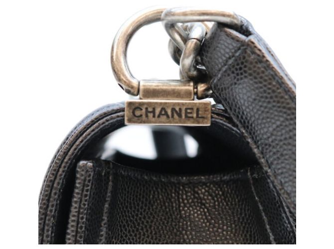 Chanel A67085 Caviar Boy Small Shoulder Bag Nero - vista 6