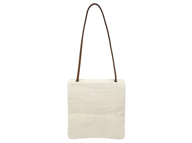 Hermès Borsa Tote Hermes Aline MM Marrone Beige - vista 2