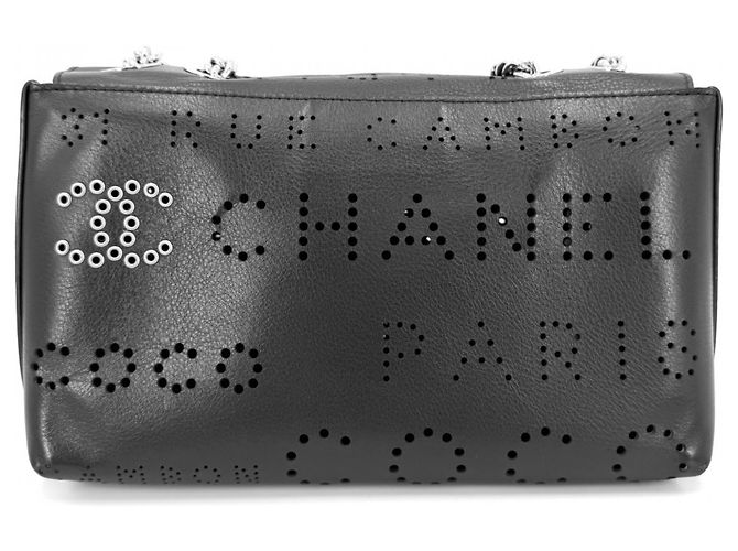 Borsa a tracolla in pelle nera Chanel Nero - vista 2