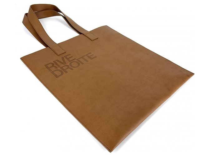 Saint Laurent RIVE DROITE Ledertasche Braun - Ansicht 3