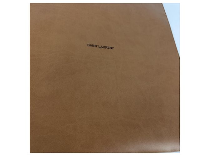 Saint Laurent RIVE DROITE Ledertasche Braun - Ansicht 7