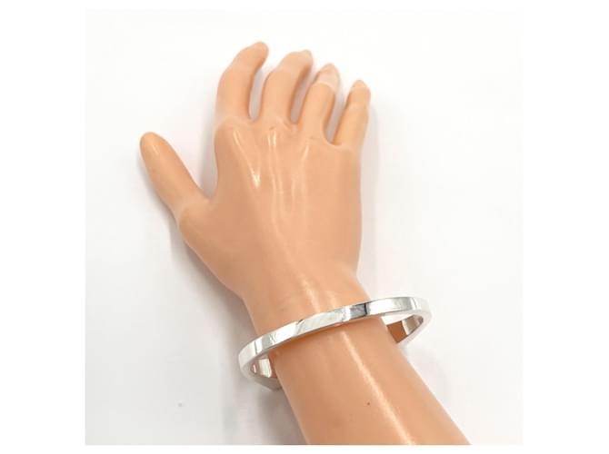 Hermès Pulsera Clou de Forge Hermes Plata - vista 3