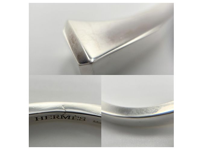 Hermès Pulsera Clou de Forge Hermes Plata - vista 6