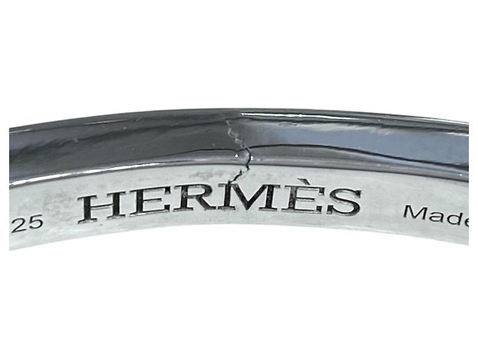 Hermès Pulsera Clou de Forge Hermes Plata - vista 7