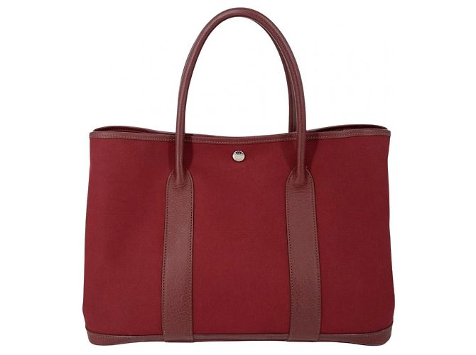 Hermès Borsa Hermes Garden Party PM Rosa Bordò Porpora - vista 2