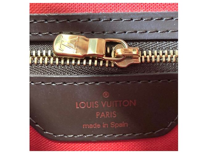 Borsa Tote Louis Vuitton Cabas Rivington Marrone - vista 10