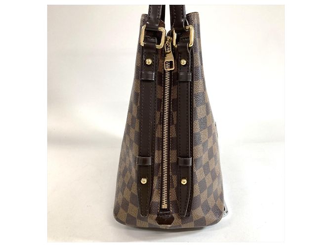 Borsa Tote Louis Vuitton Cabas Rivington Marrone - vista 3