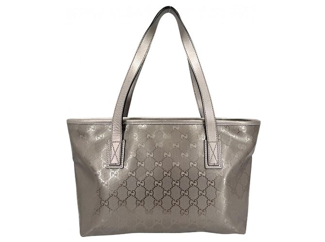 Gucci Metallic Gray Tote Bag Metallisch - Ansicht 2