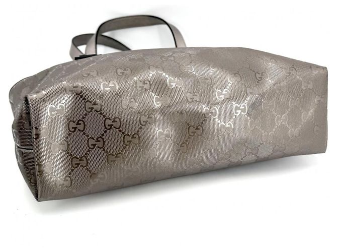 Gucci Metallic Gray Tote Bag Metallisch - Ansicht 3