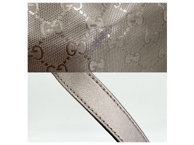 Gucci Metallic Gray Tote Bag Metallisch - Ansicht 8