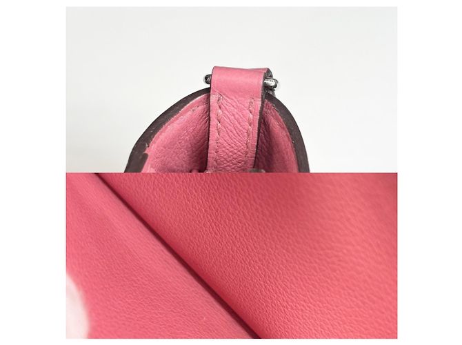 Hermès Portafoglio Long To Go Constance Hermes Rosa - vista 10