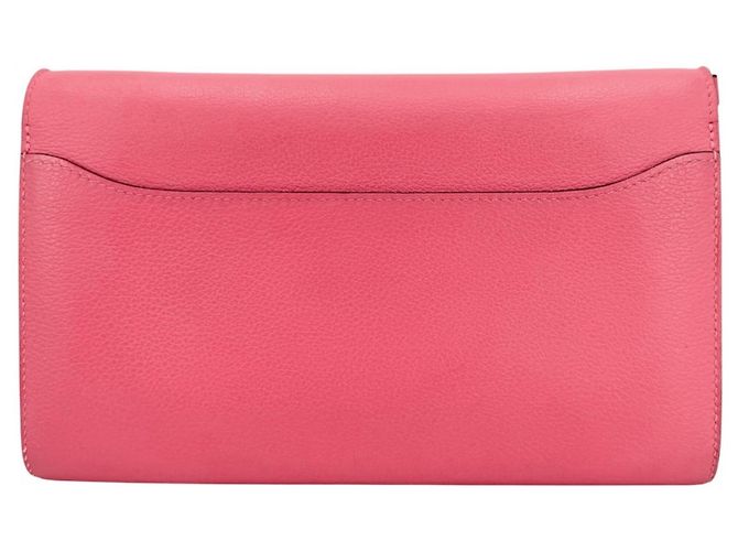 Hermès Portafoglio Long To Go Constance Hermes Rosa - vista 2