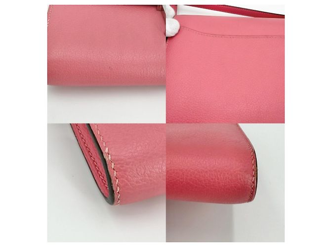 Hermès Portafoglio Long To Go Constance Hermes Rosa - vista 7