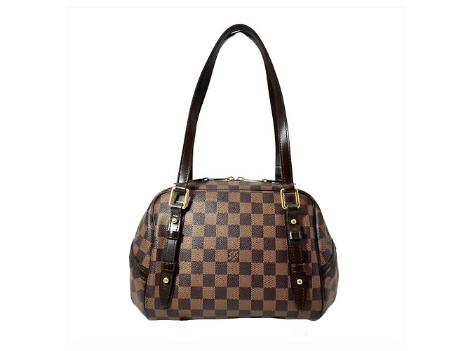 Borsa a Spalla Louis Vuitton Rivington PM Marrone - vista 2