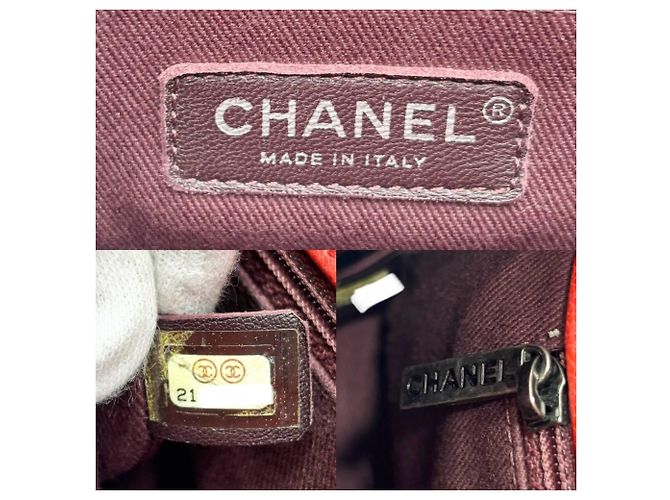 Borsa a Spalla Chanel Matelassé Chain Rosso - vista 5