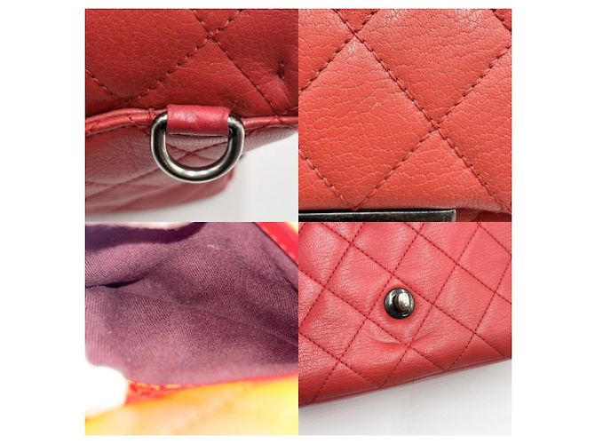 Borsa a Spalla Chanel Matelassé Chain Rosso - vista 6