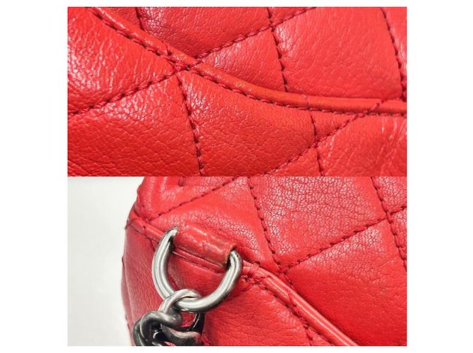 Borsa a Spalla Chanel Matelassé Chain Rosso - vista 8