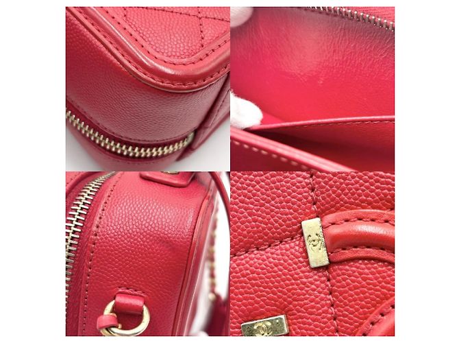 Vanity Borsa Matelassé CC Filigree da donna Chanel Rosso - vista 6
