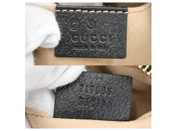 Piccola borsa a tracolla Gucci Ophidia Nero - vista 5
