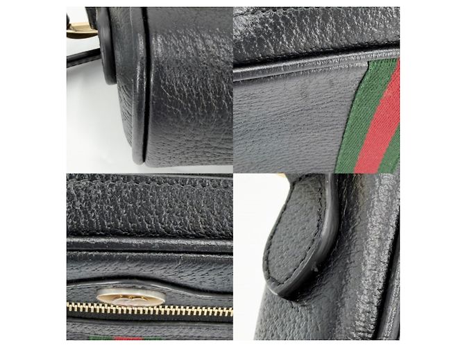 Piccola borsa a tracolla Gucci Ophidia Nero - vista 6