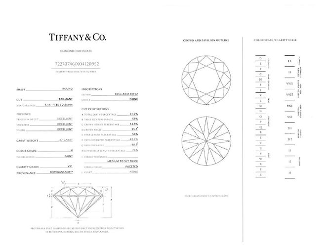 Tiffany & Co. Platinum Harmony Solitärring - Ansicht 10