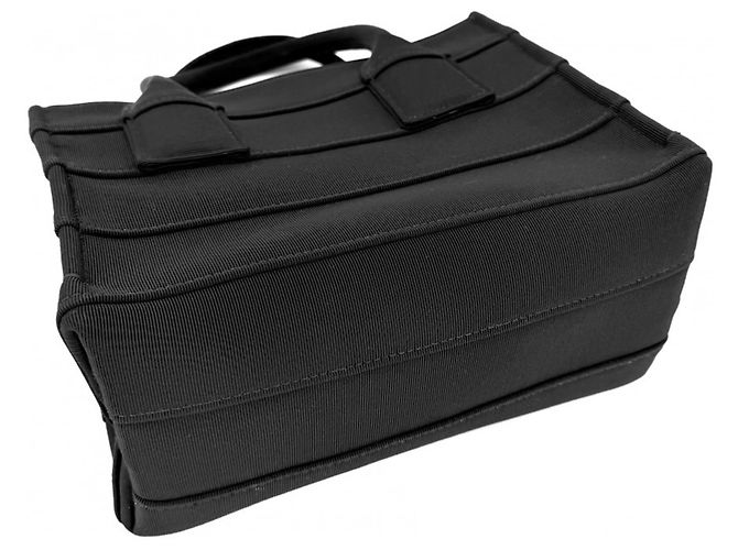 Borsa in tela nera Salvatore Ferragamo Nero - vista 3