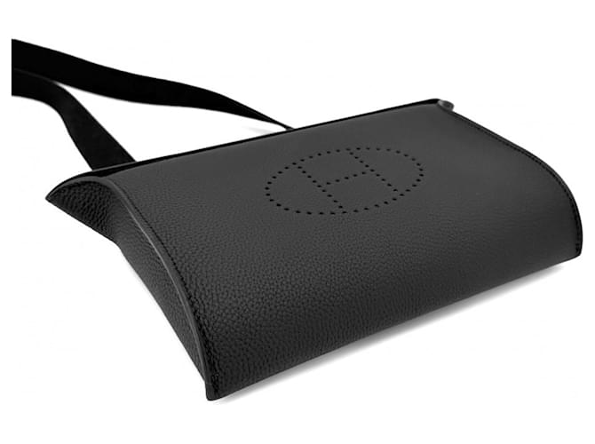 Hermès Borsa a tracolla Hermes Videpoche Nero - vista 3