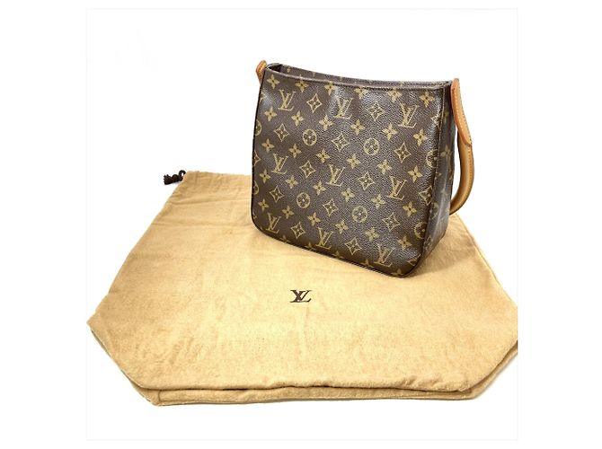 Borsa a Spalla Louis Vuitton Looping MM Marrone - vista 10