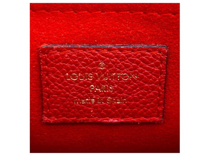 Borsa a Spalla Louis Vuitton Saint Placido Marrone Rosso Fuschia - vista 12