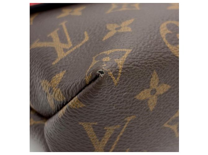 Borsa a Spalla Louis Vuitton Saint Placido Marrone Rosso Fuschia - vista 6