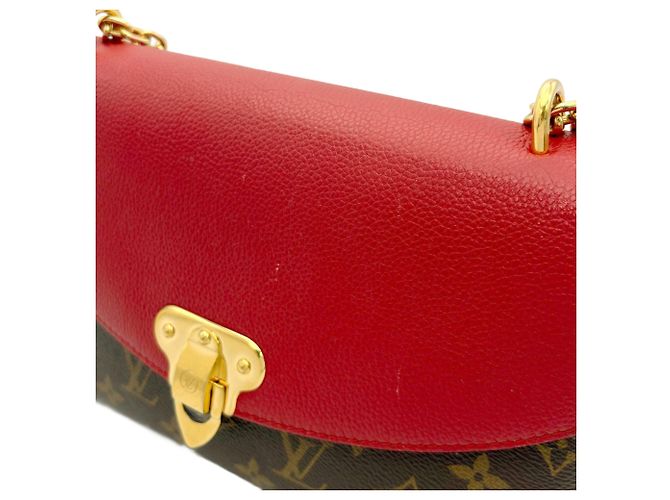 Borsa a Spalla Louis Vuitton Saint Placido Marrone Rosso Fuschia - vista 9