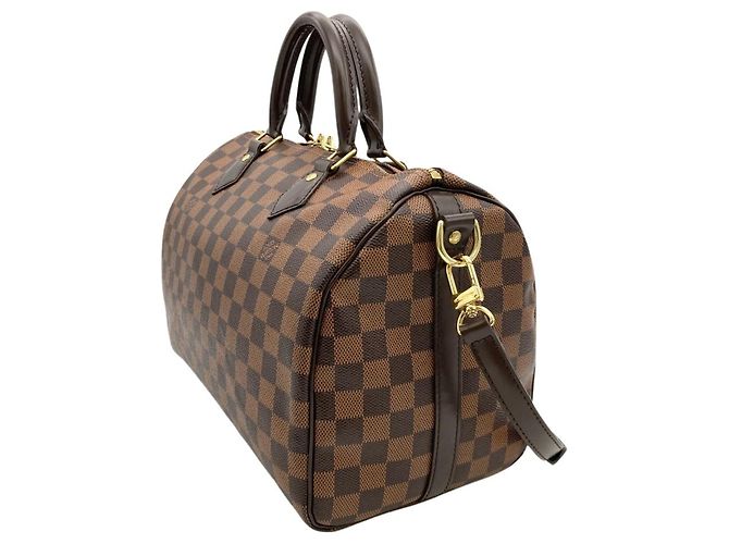 Bolso Louis Vuitton Speedy Bandoulière 30 Castaño - vista 2