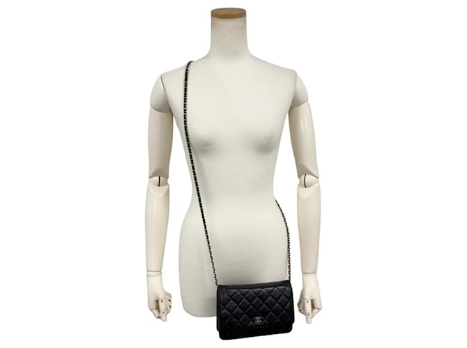 Timeless Borsa a Spalla Chanel Matelassé Chain Nero - vista 14