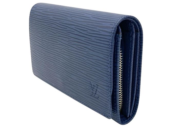 Louis Vuitton Blue Epi Leather Bi-Fold Wallet - view 2