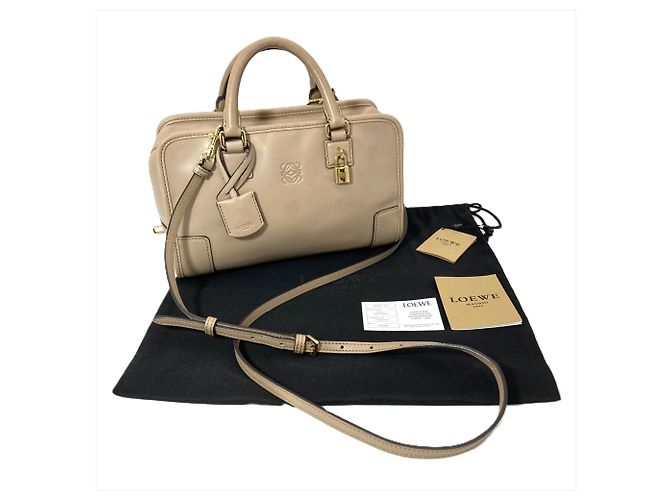 Borsa Loewe Amazona 23 Beige - vista 10