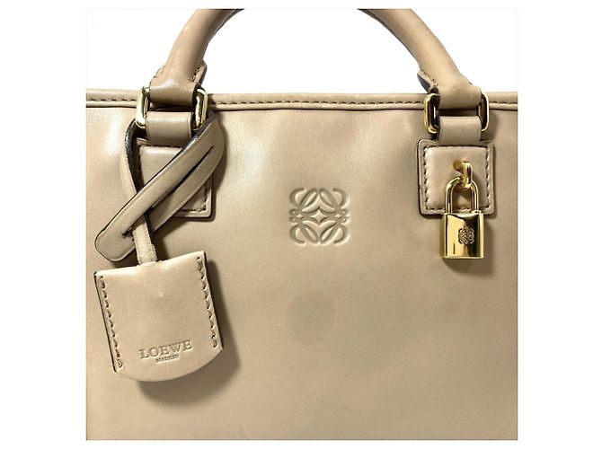 Borsa Loewe Amazona 23 Beige - vista 6