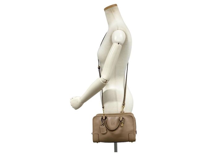 Borsa Loewe Amazona 23 Beige - vista 9