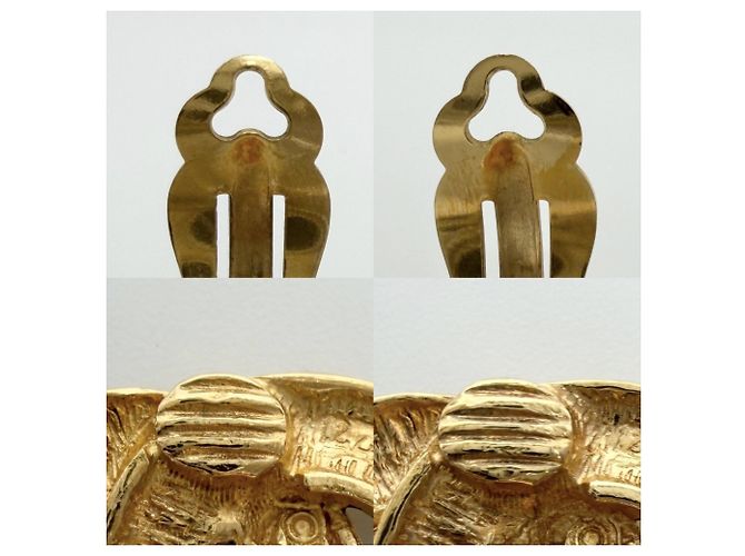 Orecchini a clip Chanel Vintage Gold Plated D'oro - vista 3