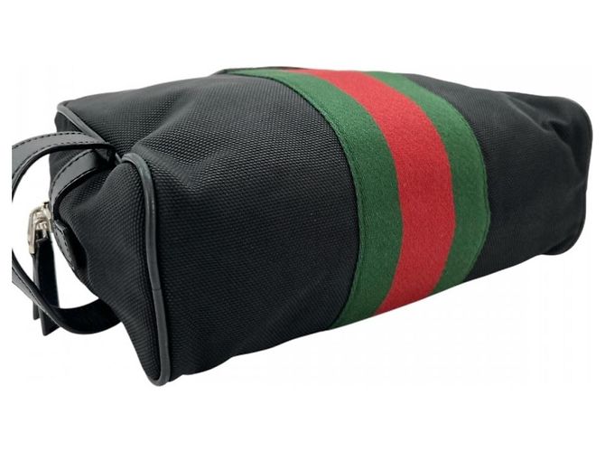 Gucci Clutch Bag aus schwarzem Nylon - Ansicht 3