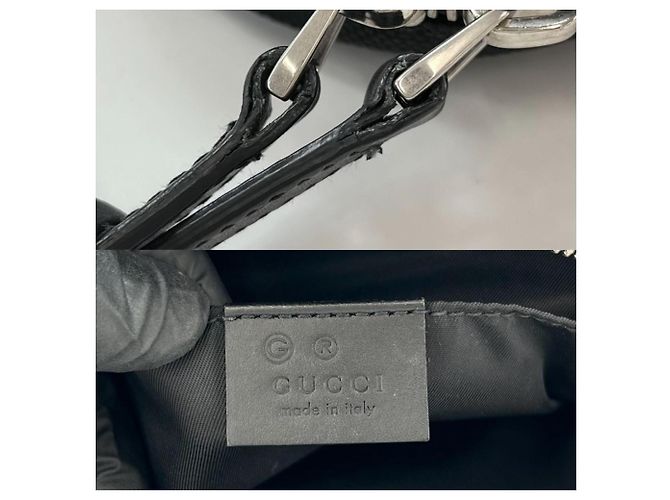 Gucci Clutch Bag aus schwarzem Nylon - Ansicht 5