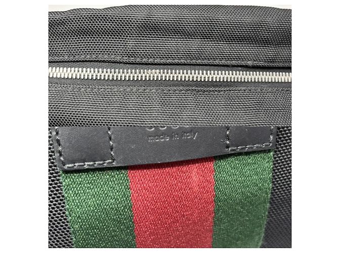Gucci Clutch Bag aus schwarzem Nylon - Ansicht 8
