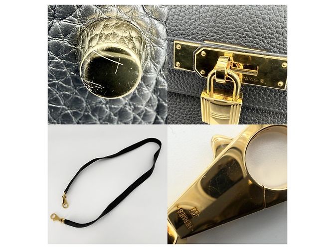 Hermès Borsa Hermes Kelly 32 Nero - vista 9