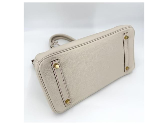 Hermès Borsa Hermes Birkin 30 Rosa Bianco - vista 3