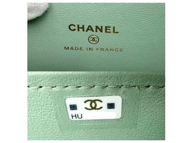 Vanity Beauty Case Matelassé da Donna Chanel Verde - vista 5