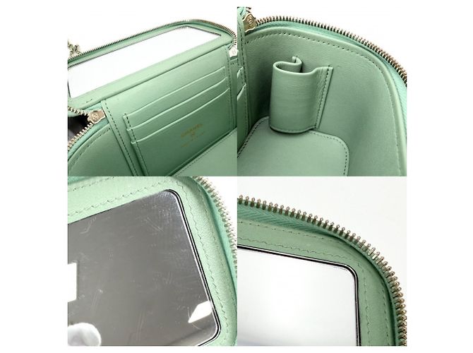 Vanity Beauty Case Matelassé da Donna Chanel Verde - vista 6